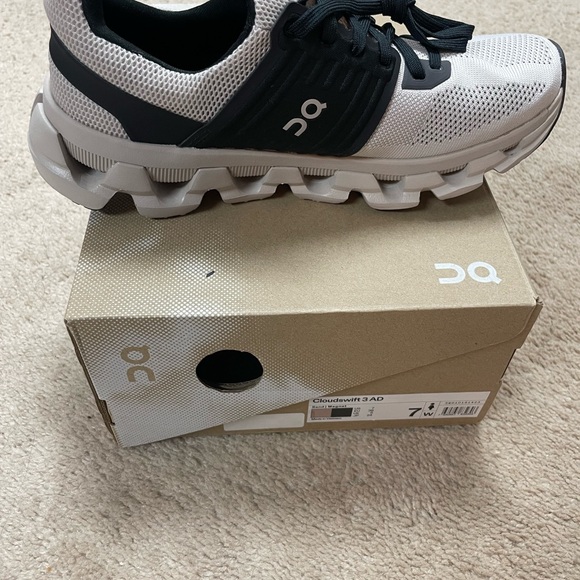 ON Running Black and White Sneakers